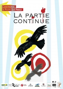 Affiche La partie continue LOGO